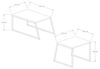 Hanah Home Modern Coffee Table with Wall-Mount Option, Oak & Black, 75 x 37 x 50 cm | 100% Melamine Coated, 18mm Thick | Stylish Design with Additional Storage & Shelves Bild 2