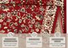 Kurzflor Teppich Läufer Vintage Rot - 80x500x0,9cm Bild 4