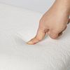 Mondeer Hocker Schminktisch, Schminkhocker, Sitzhocker Gepolstert, Rosenmuster Klavierhocker MDF Holz für Ankleidezimmer Schlafzimmer Eingang Flure, Weiß Bild 5