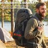 Outsunny Geschirr-Set Camping Kochgeschirr Set mit Anti-Verbrühungsgriffen Topf Pfanne (8-tlg), 2 Personen, Aluminium, Metall, für Outdoor Wandern Picknick BBQ Grau Bild 4
