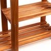 Casaria Schuhregal Schuhbank Schuhablage Regal Akazie Holz Bild 5