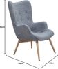 SalesFever Relaxsessel mit Webstoff in Grau Bild 2