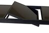 Ausziehtisch 150/210x90 cm Aluminium Glas Schwarz Bild 3