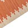 Kelim Teppich Baumwolle orange 200 x 300 cm geometrisches Muster Kurzflor GAVAR Bild 5