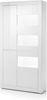 Furn. Design Stauraumvitrine Nobile (Vitrinenschrank in weiß, 4-türig, 100x198 cm) Soft-Close Bild 1