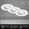 Briloner 3er Set LED Einbauleuchte Nava weiß Ø 9 cm warmweiß dimmbar Bild 2