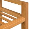 vidaXL Schuhregal mit 2 Etagen 50x27x40 cm Massivholz Eiche 244208 Bild 4