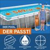 Power Steel™ Frame Pool, Grau, 549 x 274 x 122 cm Bild 3