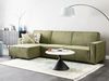 Eckschlafsofa 3-Sitzer ROMEDAL II Stoff Dunkelgrün rechtsseitig Bild 2