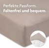 Julius Zöllner Jersey Spannbettlaken für Wiegen 90x40 cm und Stubenwagen, 100% Jersey-Baumwolle, Oeko-TEX Standard 100 Zertifiziert, Gr. 90x40 cm, 2er Pack, Taupe Bild 5