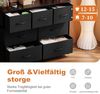 DUMOS Kommode für Schlafzimmer mit 7 Stoffschubladen, hohe Kommode Organizer für Kleidung, Schrank Kinderzimmer, Aufbewahrungsturm mit Schrank, Metallrahmen, Holzplatte, leichte Kinderzimmermöbel Bild 4