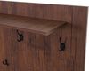 Wandgarderobe HWC-A27, Garderobe Garderobenpaneel, 5 Haken 100x80cm 3D-Struktur, MVG Wildeiche-Optik Bild 5