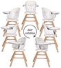 Lorelli Hochstuhl Napoli 3 in 1 Kinderstuhl, Sitz 360° drehbar, Höhe verstellbar grau weiss Bild 4