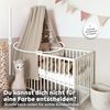 lilimaus Betthimmel Handgefertigter Baumwoll Betthimmel für Babybett, Gold Applikation, Stilvolle Musselin-Deko für Kinderzimmer, handgefertigt aus Baumwolle Bild 5