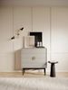 Selsey Kommode Aufbewahrungsschrank 4 Schubladen Schrank Schubladenschrank Push to Open 85,5 cm Stoon Graubeige Bild 2