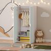 Kinderkleiderschrank Sandnes 123x60x40 cm Weiß/Mintgrün [en. casa] Bild 2