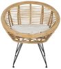 Lounge Set mit Tisch MARATEA CESENATICO Rattan Natürlich Bild 4
