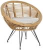 Lounge Set mit Tisch MARATEA CESENATICO Rattan Natürlich Bild 5