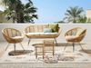 Lounge Set mit Tisch MARATEA CESENATICO Rattan Natürlich Bild 2