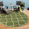 Sanat 'Berlin' Teppich, Höhe: 6 mm, In -und Outdoor geeignet, Grün, 150 cm Rund Bild 3