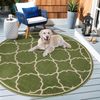 Sanat 'Berlin' Teppich, Höhe: 6 mm, In -und Outdoor geeignet, Grün, 150 cm Rund Bild 2