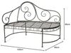 DanDiBo Bank DY140486 aus Metall Gartenbank Sitzbank 2-Sitzer 120 cm Rundbank Parkbank Bild 2