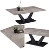 'Gisele' Couchtisch, Keramik/Metall Grau/Schwarz, 40 x 70 x 120 cm Bild 5