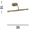 Bilderleuchte Antik Messing, 35Cm Antique Brass plattiert Bild 5