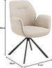 ACTONA GROUP Armlehnstuhl Sternfuß schwarz, drehbar, in Beige, Stoff - 62 x 90 x 61 cm (BxHxT) Bild 3