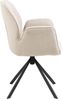 ACTONA GROUP Armlehnstuhl Sternfuß schwarz, drehbar, in Beige, Stoff - 62 x 90 x 61 cm (BxHxT) Bild 5