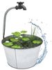 Spetebo Blumentopf Metall Zinkeimer mit Deko Wasserhahn - 48 x 29 cm (Packung, 1 tlg), Metalleimer zum Beflanzen Bild 1