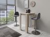 byLIVING Barhocker CASINO / Moderner Barhocker in anthrazit / Gestell verchromt mit Höhenverstellung / 360° drehbar / B 41,H 91,5-112,T 52,5 cm Bild 2