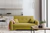 Designer Sofa Elayn mit Schlaffunktion Senf Bild 2