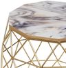 Beistelltisch HALSEY Marmor Optik Gold Bild 4