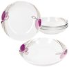 MamboCat Suppenteller 6er Set Viola Suppenteller 450ml Porzellan 6 Personen tiefe Teller Bild 2