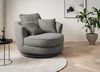 Sessel drehbar Comfy braun Webvelours 120 cm Bild 2