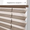 Sonello Plissee Klemmfix ohne Bohren 50x120 cm Braun Faltrollo Plisseerollo Jalousie für Tür & Fenster Blickdicht Sichtschutz Sonnenschutz Fertifplissee Rollo Bild 3