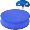 vidaXL Pool-Abdeckplane rund, Polyethylen blau, für 360-367 cm Pools Bild 3