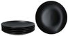 6x Panther Speiseteller Ø27,5cm schwarz Steingut 6 Personen Bild 2