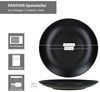 6x Panther Speiseteller Ø27,5cm schwarz Steingut 6 Personen Bild 5