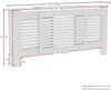 Vida Designs Kommoden & Sideboards, Mitteldichte Holzfaserplatte, Weiß, Erweiterbar Bild 2