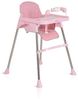 Moni Kinderhochstuhl Century, Spielzeug, Tablett verstellbar, Gurt, Fußstütze rosa Bild 2