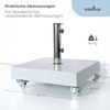 osoltus Schirmständer mit Rollen in Marmor Optik glanz 60kg 50x50cm Bild 3