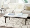 SAFAVIEH Contemporary Wooden Accent Table, in White and Dark Brown, 60 X 110 X 38.1 Bild 2