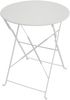 SVITA Balkonmöbel Bistroset Stuhl Tisch Garten Bistro Cafe Metall Klappmöbel Weiß Bild 3