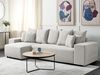 Ecksofa LUSPA Stoff Hellgrau Rechtsseitig Bild 2