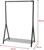 Selsey Kleiderständer, 117 x 165 x 59, 5903025164861, schwarz Bild 3
