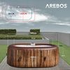 Arebos Whirlpool BERGEN aufblasbar für 2 Personen mit 90 Massagedüsen, (Komplett-Set, 190 x 120 cm), für Outdoor & Indoor Bild 4