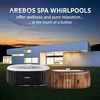 Arebos Whirlpool BERGEN aufblasbar für 2 Personen mit 90 Massagedüsen, (Komplett-Set, 190 x 120 cm), für Outdoor & Indoor Bild 3