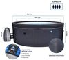 NetSpa Vita Whirlpool halbstarr rund für 4 Personen Ø 156 x 73 cm inkl. Umrandung mit 5 teiliges Mob Bild 2